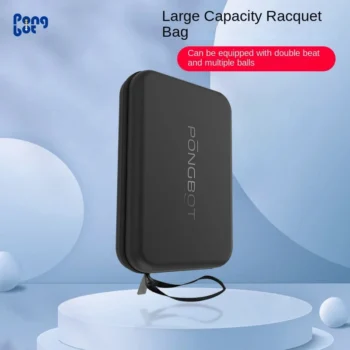 PONGBOT Table Tennis Racket Bag Square Ball Bag Large Capacity Training Double-layer Portable Storage Box