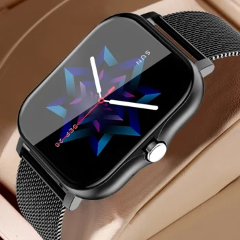 LIGE 2024 New Smart Watch For Men Women Gift 1.69 inch Full Touch Screen Sport Fitness Watches Waterproof Digital Smartwatch