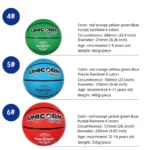 kf-S934345c73de1441ca409ae405852a6cbs-Basketball-Size-5-Rainbow-color-for-Indoor-Outdoor-School-Game-Street-Ball-Training-Rubber-Basketball