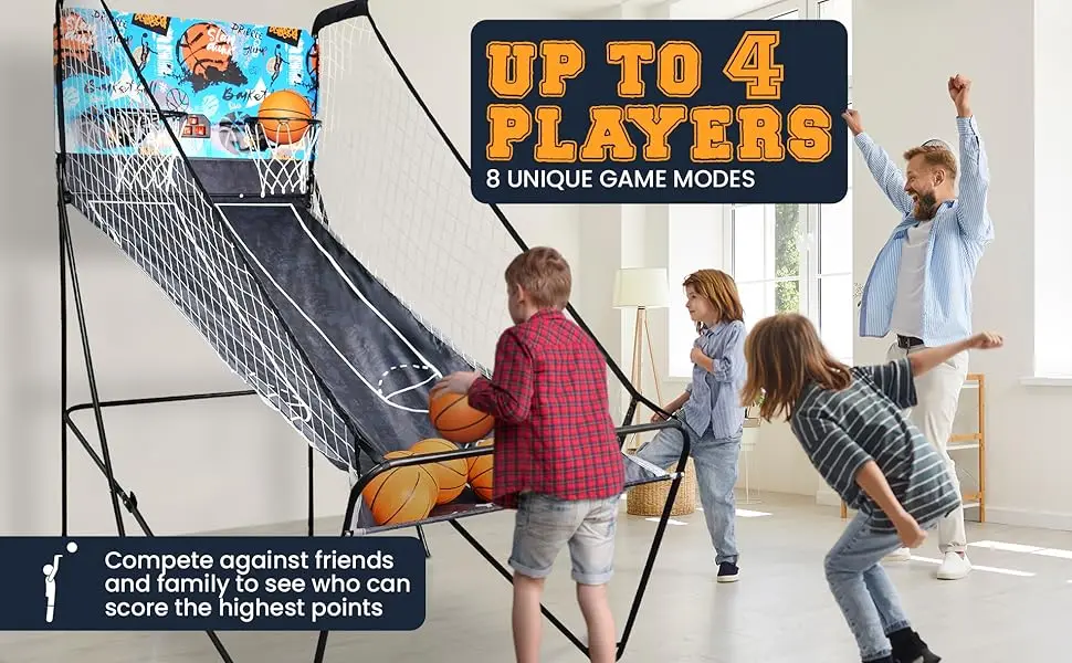 Basketball;Shootout;Indoor;Arcade Room;Arcade;Dual Hoop;Sports;Sports for Kids;