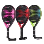 Professional Padel Tennis Racket, Soft Face Carbon Fiber, EVA Memory Paddle, Sports Racquet, Outdoor Equipment for Men Women, Ne