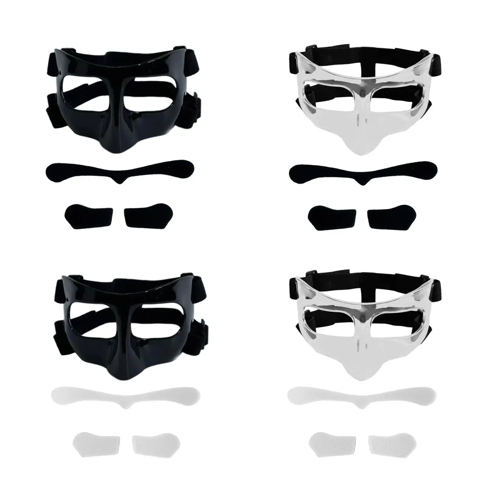 Basketball Mask Men Women Protective Facial Cover Basketball Nose Guard Face Mask for Boxing Football Exercise Softball Athletes