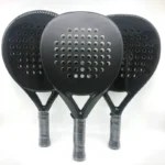 Carbon Fiber Paddle Racket 3/12/16K Soft EVA Face Beach Tennis Raqueta With Padel Racket Bag For Men Women Training Professional