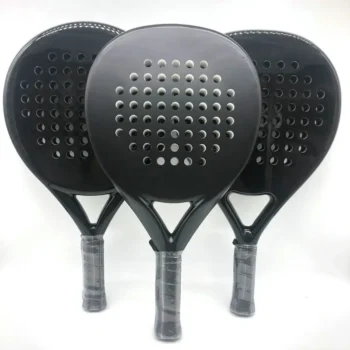 Carbon Fiber Paddle Racket 3/12/16K Soft EVA Face Beach Tennis Raqueta With Padel Racket Bag For Men Women Training Professional