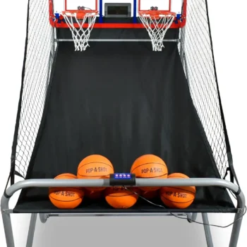 or Dual Shot Arcade Basketball Fun,nside or Out Sensor Scoring 16 Game Modes | 7 Balls | Foldable Storage l for Al
