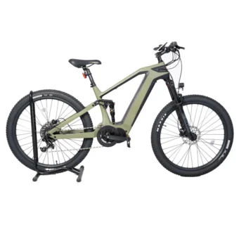 E18-C Powerful 1000W Mid Set Driving Motor 11Speed Gears Carbon Fiber Frame Two Suspension Mountain Ebike EMTB