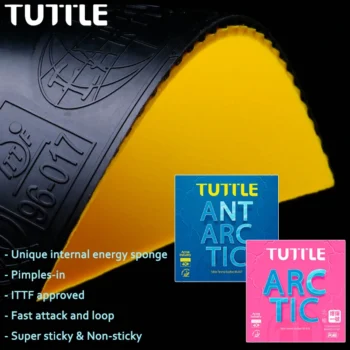 TUTTLE Spuer Sticky No. 1 Table Tennis Rubber Sheet German Technology High Friction Ping Pong Rubber Fast Attack and Loop ITTF