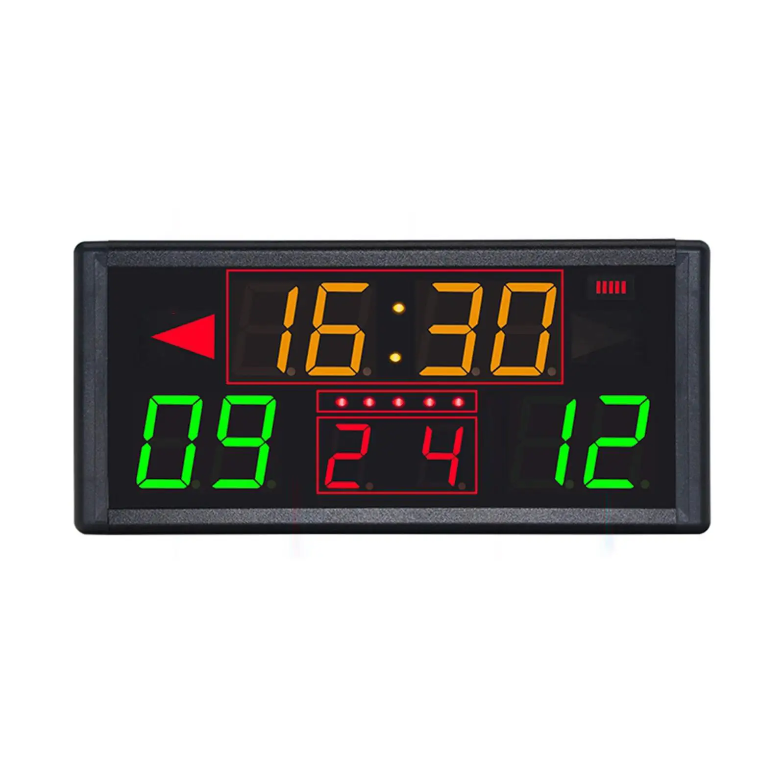 Digital Scoreboard 30M Visual Distance Remote Control Durable Portable Score Clock for Basketball Badminton Volleyball Football