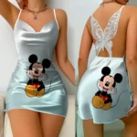 kf-Sf359d45999e540debc968d9d77f3b38d3-Mini-Dress-Pajama-Skirt-Bow-Knot-Party-Dresses-Satin-Surface-Minnie-Mouse-Disney-Mickey-Womens-Fashion