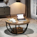 kf-S426df458aaf4465280b7ce294f501314U-Tribesigns-31-7-Round-Coffee-Table-Industrial-2-Tier-Circle-Coffee-Table-with-Storage-Shelves-Modern