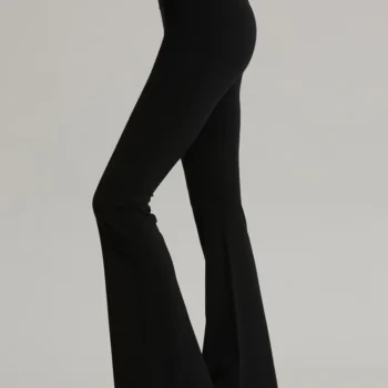 Flared Leggings Crossover Women's Yoga Pants Control Tummy High Waist Wide Comfortable Sport Workout