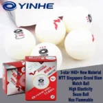YINHE WTT2024 Singapore Grand Slam Tournament 3-stars Table Tennis Seam H40+ New Materials Elastic Non Flammable Rotation Ball