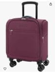 Underseat Carry On Luggage With Spinner Wheels Small Suitcase Softside