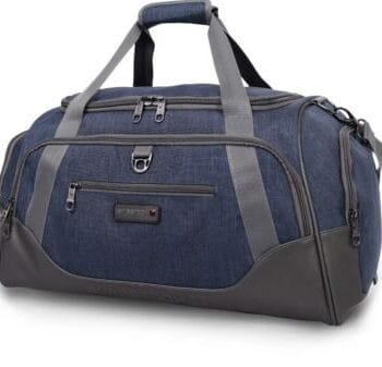 Swiss Tech Excursion 24×14 Duffel Travel Bag Waterproof Bottom Detachable Blue