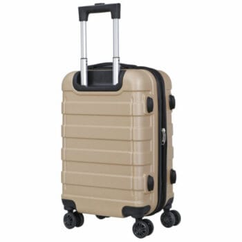 21" Champagne Travel Carry-on Luggage Trolley Suitcase Hardside Spinner Suitcase