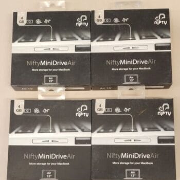 Nifty 4GB MiniDrive MacBook Air 13"  Silver LOT OF 4, STORAGE FOR YOUR MACBOOK