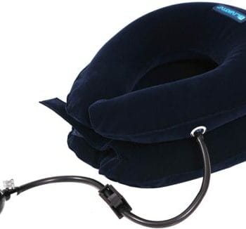 Livativ Maximum Support Travel Neck Pillow – Inflatable Travel Pillow with Hand