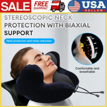 Travel Pillow Memory Foam U Shaped Neck Support Soft Head Rest Car Plane Cushion