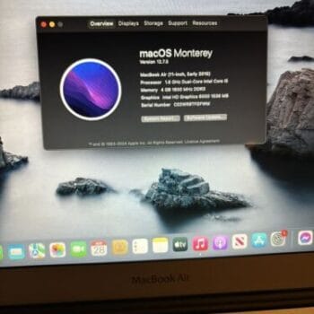 2015 Apple MacBook Air 11 inch / Dual Core i5/ 4GB MacOS Monterey