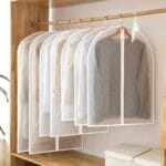 5 Pcs Garment Bag Travel Suit Dress Storage Clear Cover Full Zipper Coat Carrier