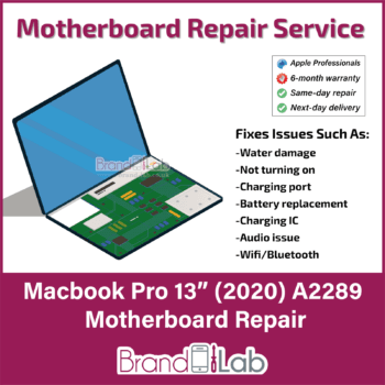 Apple MacBook Pro 13" (2020) A2289 Motherboard REPAIR SERVICE