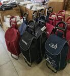 Lightweight Shopping Trolley Wheeled, Foldable Durable Cart Strong 2 Wheeled Bag