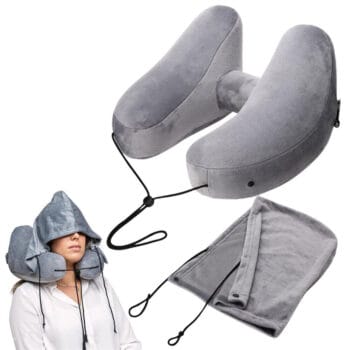 Memory Foam H-Shaped Travel Pillow Neck Support Head Rest Car Plane Soft Cushion
