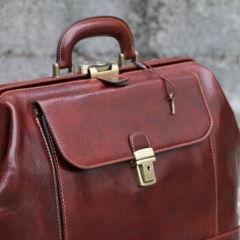 Leather Doctor Bag, Men's Large Medical Bag,Leather Medical Bag for Men, Large Doctors Bag, Personalized Top Handle Bag, Gift for Him