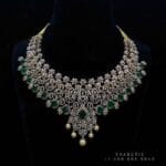 Polki Necklace Diamond Necklace Beaded Necklace Tanzanite Necklace Diamond Jewelry Moissanite Necklace Bridal Jewelry-SHABURIS