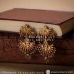 Antique Jhumka kundan earrings polki earrings ruby earrings bridal earrings diamond jhumka diamond earrings ethnic jewelry weddding jewelry