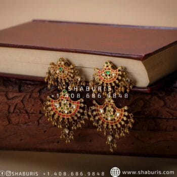 Antique Jhumka kundan earrings polki earrings ruby earrings bridal earrings diamond jhumka diamond earrings ethnic jewelry weddding jewelry