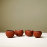 Set of 4 Unique Ceramic Cup | Christmas Gift Ceramic Cup Set | Handmade Natural Looking Ceramic Cup Set | Christmas ideas