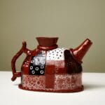 Perfect for Tea Lovers Decorative Ceramic Teapot | Vintage Inspired Ceramic Teapot | Colorful and Unique Ceramic Pottery Teapot