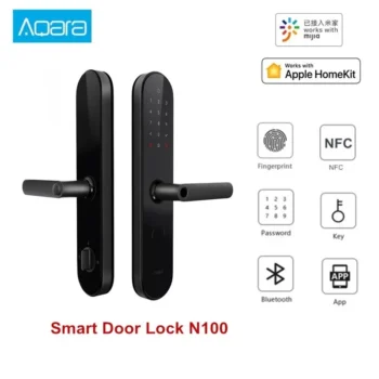 Aqara N100 S2 Pro Smart Intelligent Door Lock N200 Password Fingerprint Key Unlock APP Real-Time Monitor Privacy Lock HomeDevice