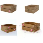 CRATE BLOSSOM LATTE photo prop vintage style wood box Newborn photography props basket