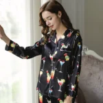 kf-HTB1ZMinXXkoBKNjSZFkq6z4tFXaG-Fashion-Brand-Real-Silk-Pajamas-Female-Black-Printing-Sleepwear-Women-Pure-SILK-Long-Sleeved-Pyjama-Pants