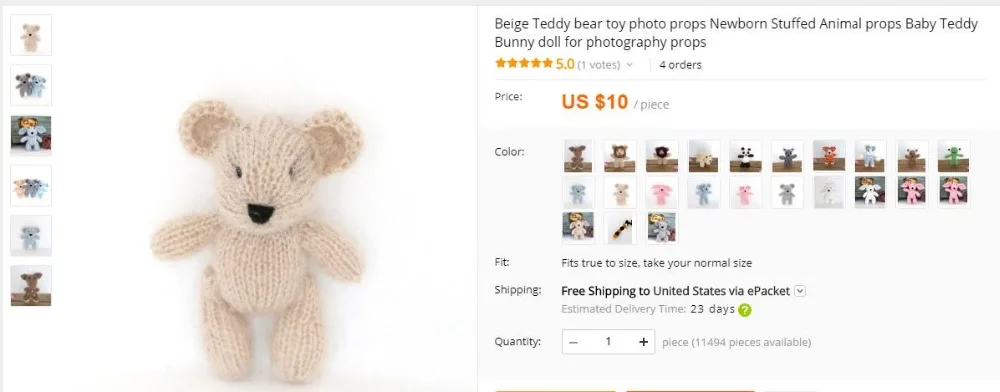 Newborn Animal Stuffed