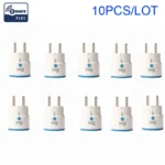 NEO COOLCAM 10PCS/LOT Zwave Plug Smart EU Socket,Z wave Plus Range Extender,Power Meter For Smart Home