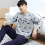 kf-HTB1ZI4QSpXXXXXGaFXXq6xXFXXX8-Spring-Autumn-Fashion-Pyjama-Femme-O-neck-Nightwear-Female-Pajama-Sets-For-Women-Men-Knitted-Cotton