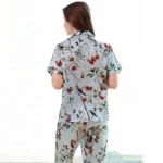 kf-HTB1YEBPaTjxK1Rjy0Fnq6yBaFXaL-Nightgowns-Women-100-Silk-Nightcloth-Printed-Two-Pieces-Set-Short-Sleeve-Elastic-Waist-Long-Pants-Loose