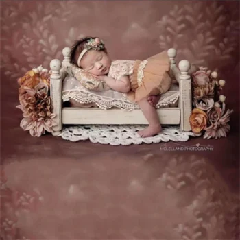 Newborn Photography Wooden Small Bed Shooting Furniture props for Baby Auxiliary Pose Photo Studio Photographer Prop Accessories