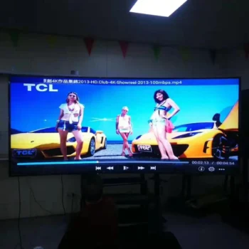 100 105 inch curved or flat panel Big monitor display and smart 4K led television TV