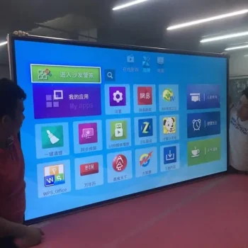 Large big screen 80 90 100'' Inch LCD 4K monitor and wifi TV Smart Android internet IPTV DVB-T2 led television TV