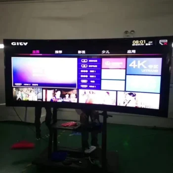 100 105 inch Big monitor display curved smart 4K led television TV