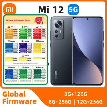 Xiaomi Mi 12 Android 5G Unlocked 6.28 inch 12GB RAM 256GB ROM All Colours in Good Condition Original used phone