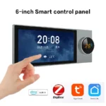6 Inch Tuya Smart Home Control with Zigbee Hub Gateway Alexa Voice Multi-function Touch Screen Central Control Switch Panel