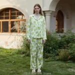 kf-S79c4ebcca40f400a9d15d69cd22fd8b1n-Fashion-comfortable-Ice-Silk-Pajamas-Women-s-High-end-Sense-ins-Style-Lapel-Spring-and-Summer