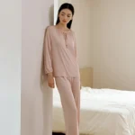 kf-S840458f631ef44c7bf3a781796cdd656g-Birdtree-100-Real-Silk-Knitted-Pajamas-Sets-Women-Tassel-Fashion-Elegant-Soft-2024-Summer-Fall-New