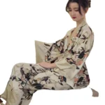 kf-Sb1f538ecba244633a8fcb54cd2f460563-Women-s-Pajamas-Sets-Spring-Autumn-2-Piece-Print-Kimono-Pyjama-Faux-Silk-Satin-Sleepwear-Long