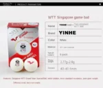 kf-Sfa2a15f2b61e4831a27d035179a37cdee-YINHE-WTT2024-Singapore-Grand-Slam-Tournament-3-stars-Table-Tennis-Seam-H40-New-Materials-Elastic-Non